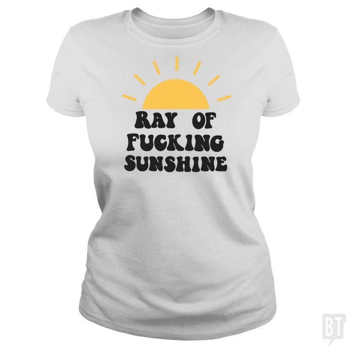 SunFrog-Busted Jastees Classic Ladies Tee / White / S Ray of sunshine
