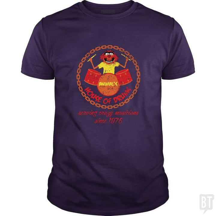 SunFrog-Busted Joefixit2 Classic Guys / Unisex Tee / Purple / S Animal House of Drums