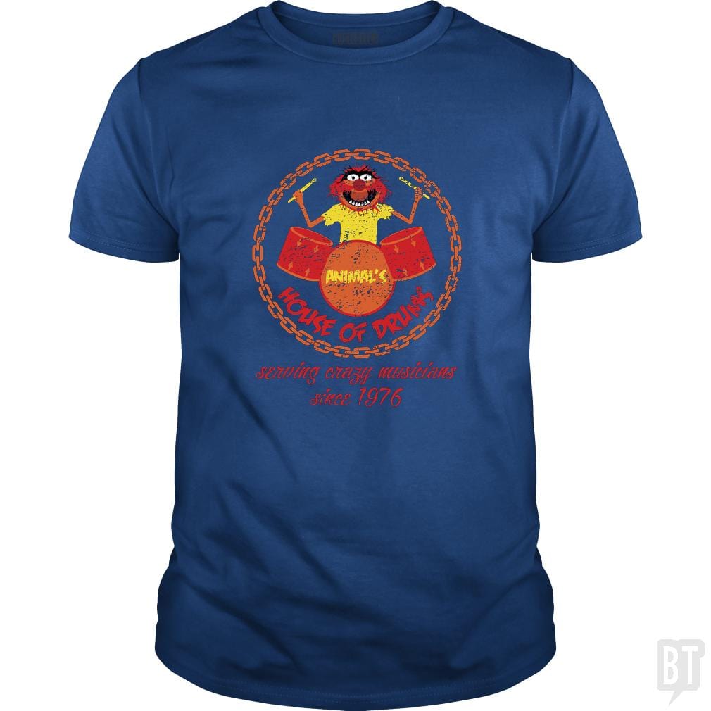 SunFrog-Busted Joefixit2 Classic Guys / Unisex Tee / Royal Blue / S Animal House of Drums