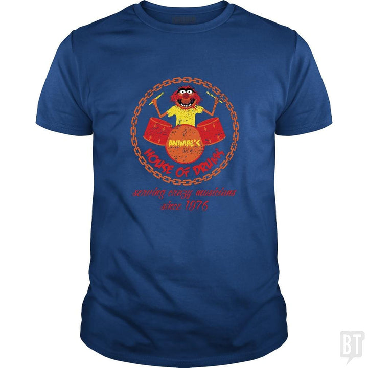 SunFrog-Busted Joefixit2 Classic Guys / Unisex Tee / Royal Blue / S Animal House of Drums