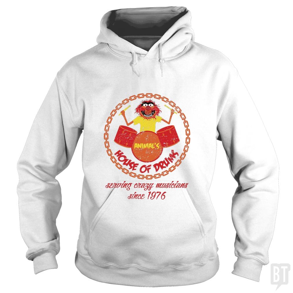 SunFrog-Busted Joefixit2 Hoodie / White / S Animal House of Drums
