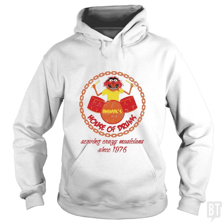 SunFrog-Busted Joefixit2 Hoodie / White / S Animal House of Drums