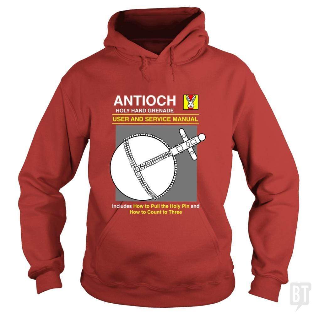 SunFrog-Busted Joefixit2 Hoodie / Red / S Antioch Holy Hand grenade