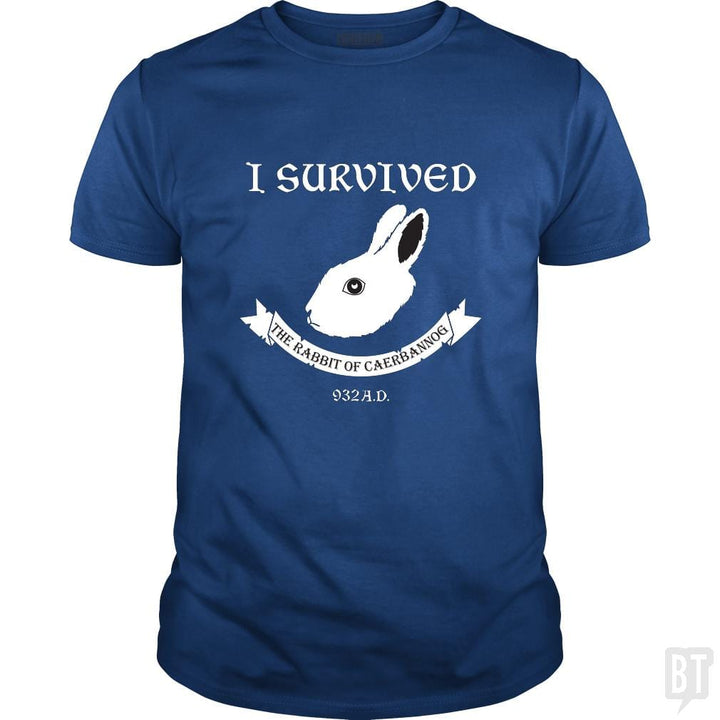 SunFrog-Busted Joefixit2 Classic Guys / Unisex Tee / Royal Blue / S I Survived the Rabbit!
