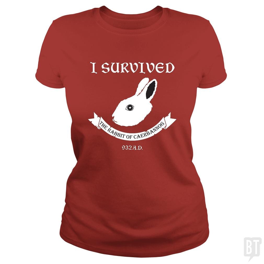 SunFrog-Busted Joefixit2 Classic Ladies Tee / Red / S I Survived the Rabbit!