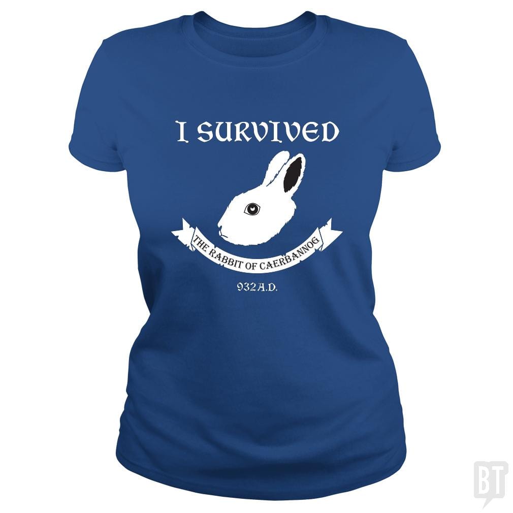 SunFrog-Busted Joefixit2 Classic Ladies Tee / Royal Blue / S I Survived the Rabbit!
