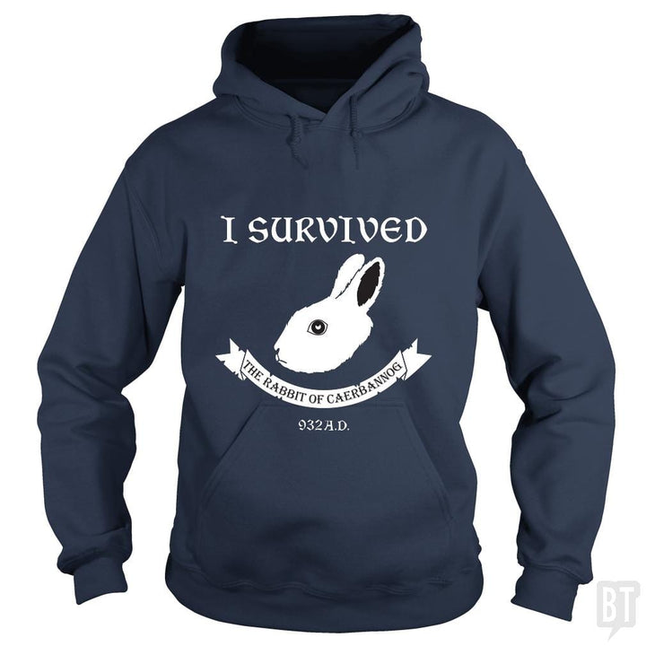 SunFrog-Busted Joefixit2 Hoodie / Navy Blue / S I Survived the Rabbit!