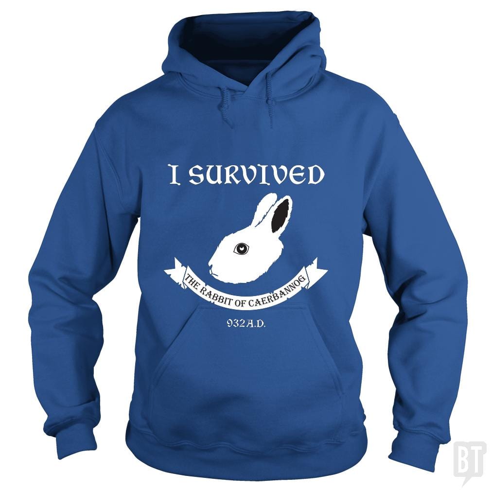 SunFrog-Busted Joefixit2 Hoodie / Royal Blue / S I Survived the Rabbit!