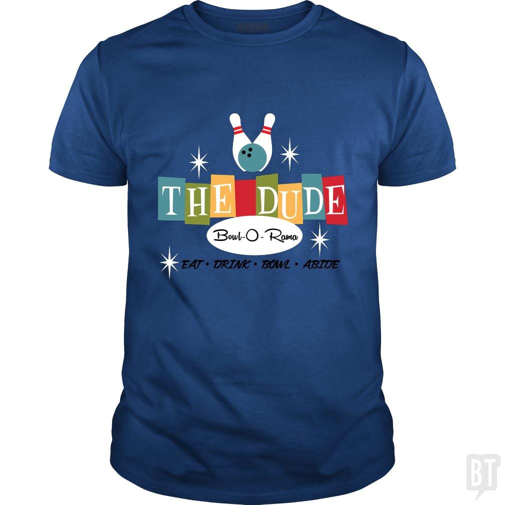 SunFrog-Busted Joefixit2 Classic Guys / Unisex Tee / Royal Blue / S The Dude Bowling