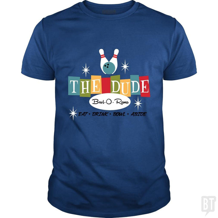 SunFrog-Busted Joefixit2 Classic Guys / Unisex Tee / Royal Blue / S The Dude Bowling