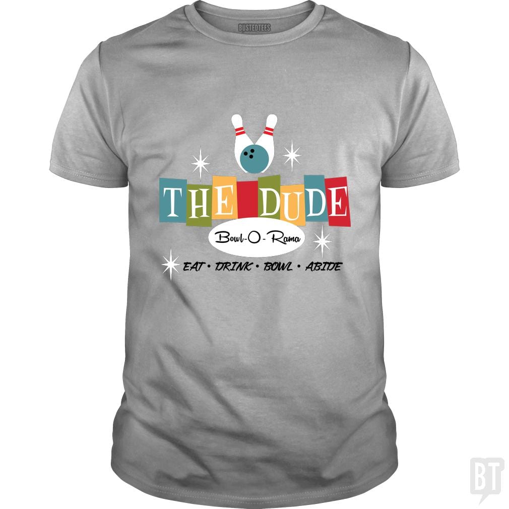 SunFrog-Busted Joefixit2 Classic Guys / Unisex Tee / Sport Grey / S The Dude Bowling