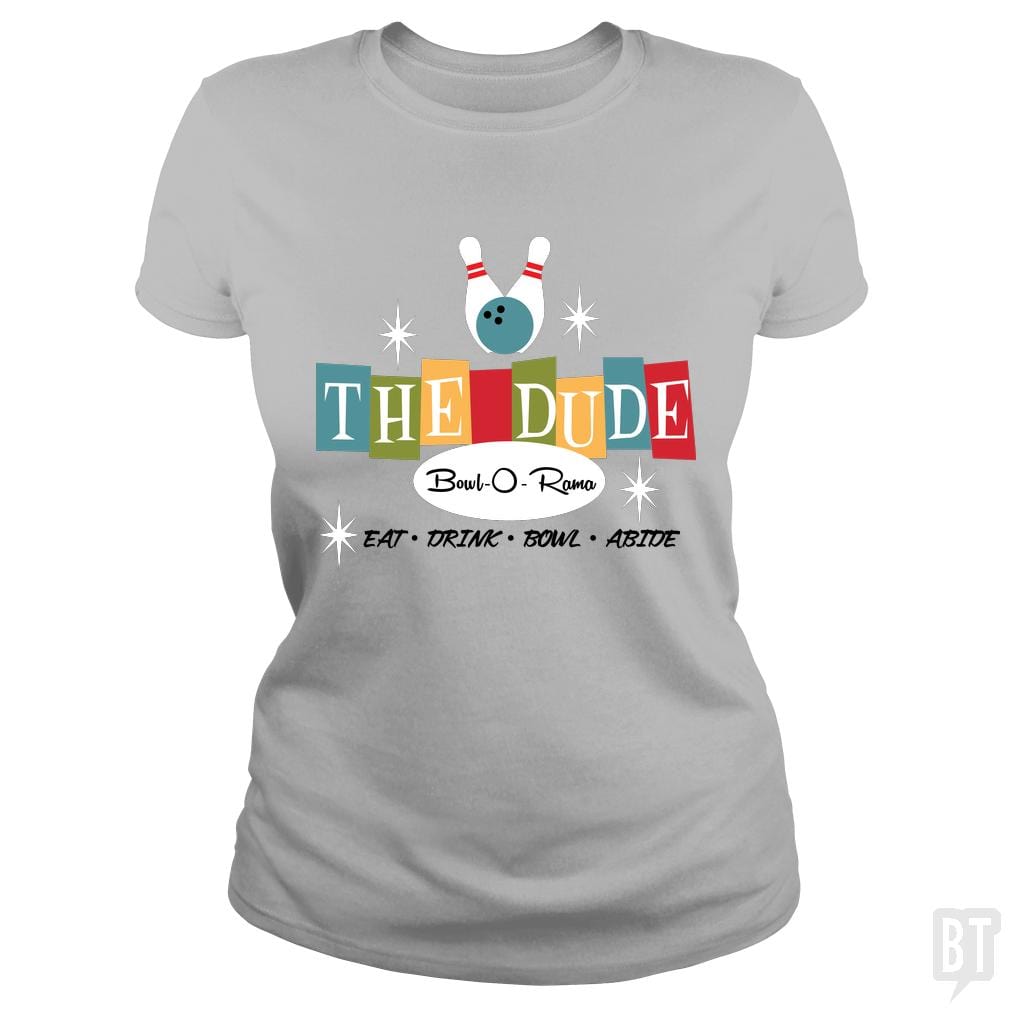 SunFrog-Busted Joefixit2 Classic Ladies Tee / Sport Grey / S The Dude Bowling