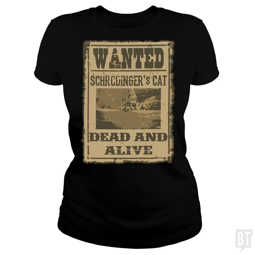 SunFrog-Busted JohnLucke Classic Ladies Tee / Black / S Dead And Alive