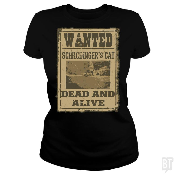 SunFrog-Busted JohnLucke Classic Ladies Tee / Black / S Dead And Alive