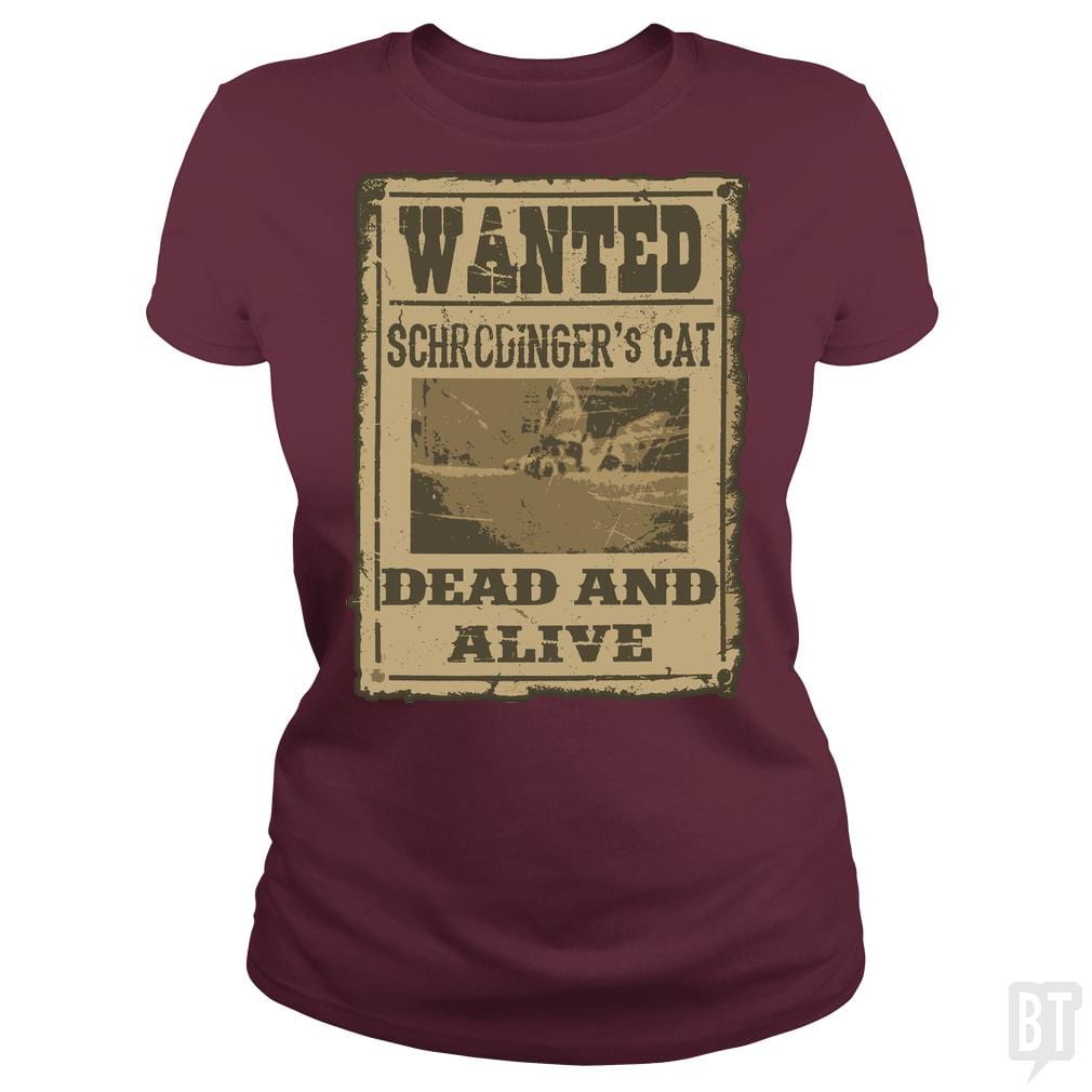 SunFrog-Busted JohnLucke Classic Ladies Tee / Maroon / S Dead And Alive