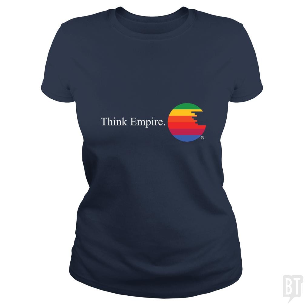 SunFrog-Busted JRBERGER Classic Ladies Tee / Navy Blue / S Think Empire