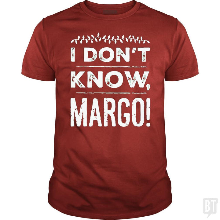 SunFrog-Busted LAVO Artist Classic Guys / Unisex Tee / Red / S I Dont Know Margo Funny Christmas