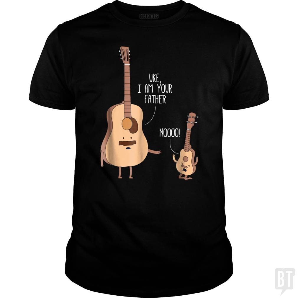 SunFrog-Busted Lewis Classic Guys / Unisex Tee / Black / S Ukulele Guitar Music