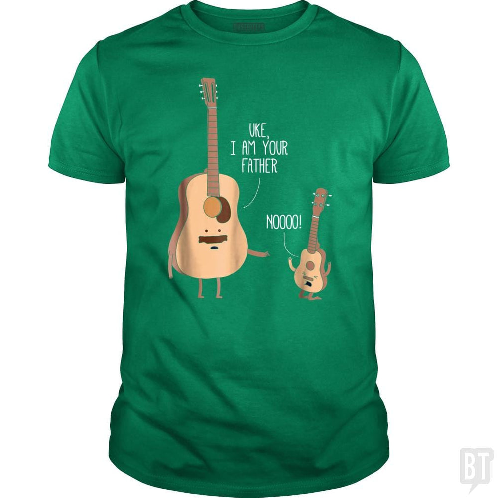 SunFrog-Busted Lewis Classic Guys / Unisex Tee / Irish Green / S Ukulele Guitar Music