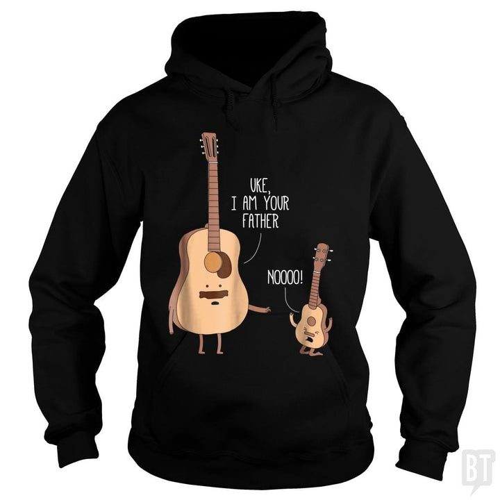 SunFrog-Busted Lewis Hoodie / Black / S Ukulele Guitar Music