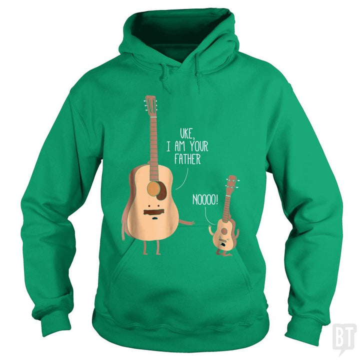 SunFrog-Busted Lewis Hoodie / Irish Green / S Ukulele Guitar Music