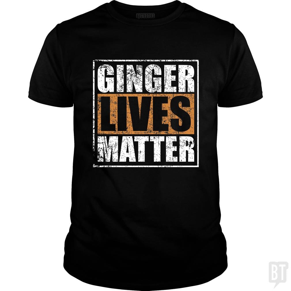 SunFrog-Busted LillJenn Classic Guys / Unisex Tee / Black / S GINGER LIVES MATTER