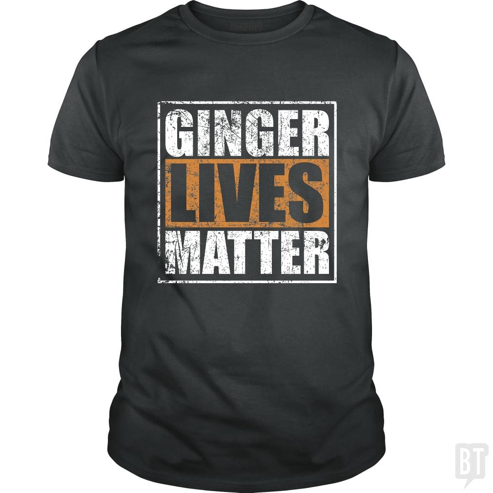 SunFrog-Busted LillJenn Classic Guys / Unisex Tee / Dark Heather / S GINGER LIVES MATTER