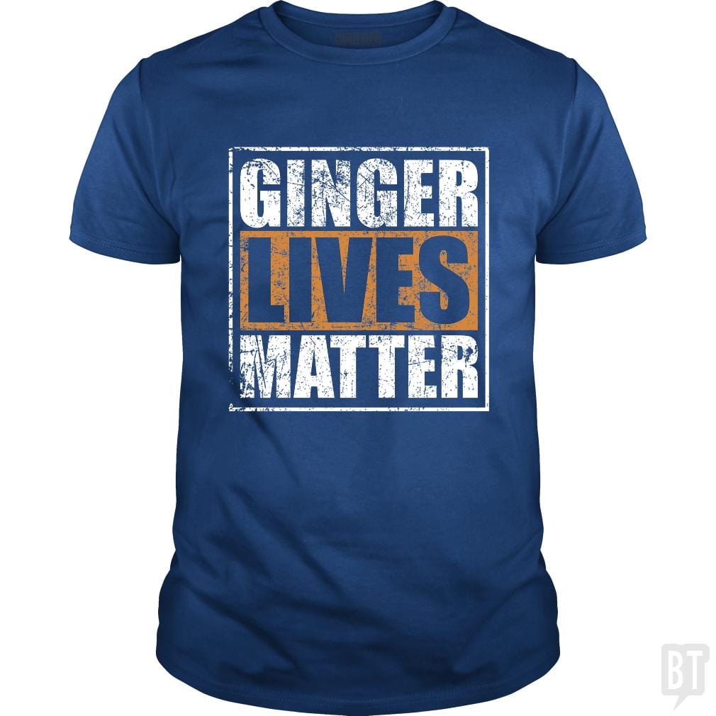 SunFrog-Busted LillJenn Classic Guys / Unisex Tee / Royal Blue / S GINGER LIVES MATTER