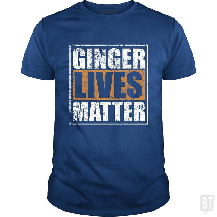 SunFrog-Busted LillJenn Classic Guys / Unisex Tee / Royal Blue / S GINGER LIVES MATTER