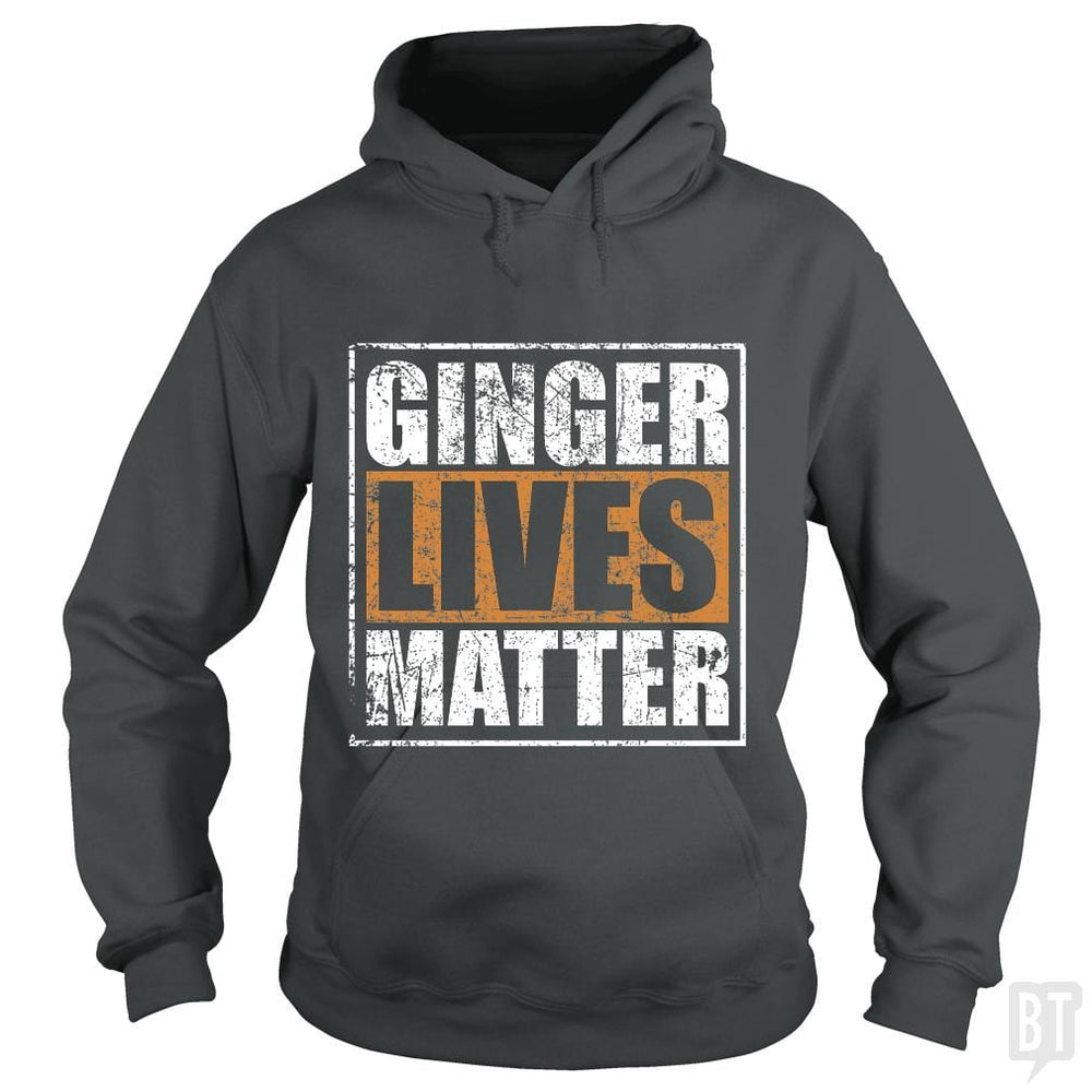 SunFrog-Busted LillJenn Hoodie / Dark Heather / S GINGER LIVES MATTER