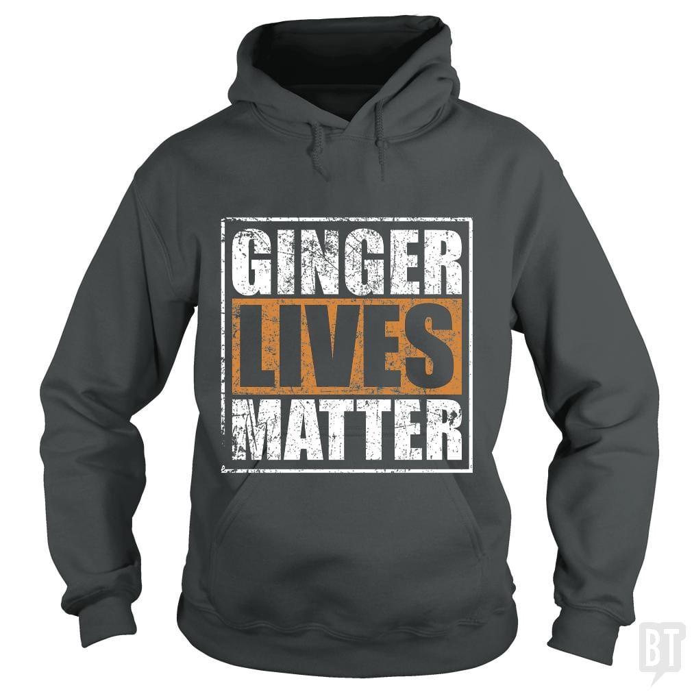 SunFrog-Busted LillJenn Hoodie / Dark Heather / S GINGER LIVES MATTER