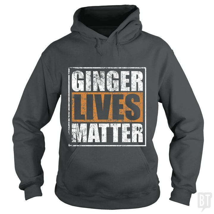 SunFrog-Busted LillJenn Hoodie / Dark Heather / S GINGER LIVES MATTER