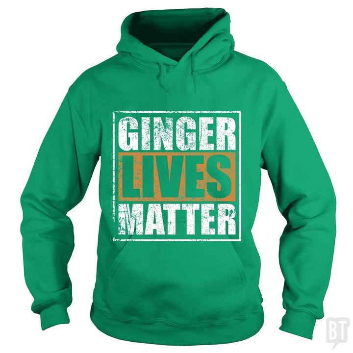 SunFrog-Busted LillJenn Hoodie / Irish Green / S GINGER LIVES MATTER