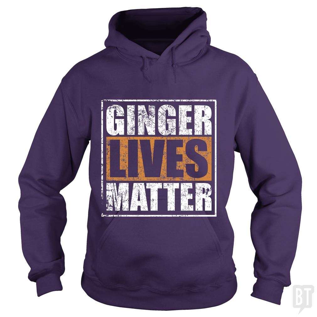 SunFrog-Busted LillJenn Hoodie / Purple / S GINGER LIVES MATTER