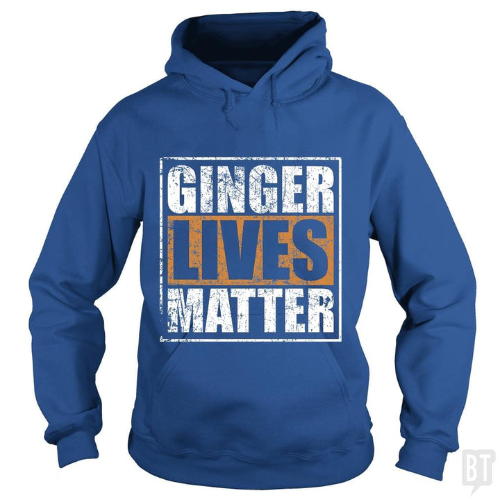 SunFrog-Busted LillJenn Hoodie / Royal Blue / S GINGER LIVES MATTER