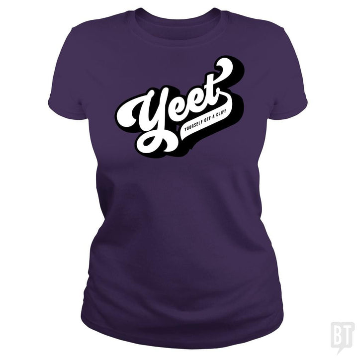 SunFrog-Busted Mannypdesign Classic Ladies Tee / Purple / S Yeet