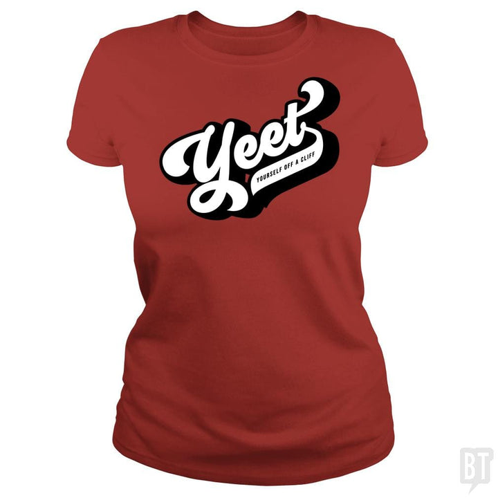 SunFrog-Busted Mannypdesign Classic Ladies Tee / Red / S Yeet