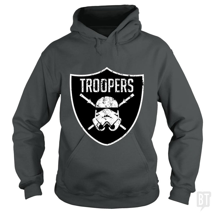 SunFrog-Busted Morlocktees Hoodie / Dark Heather / S Troopers