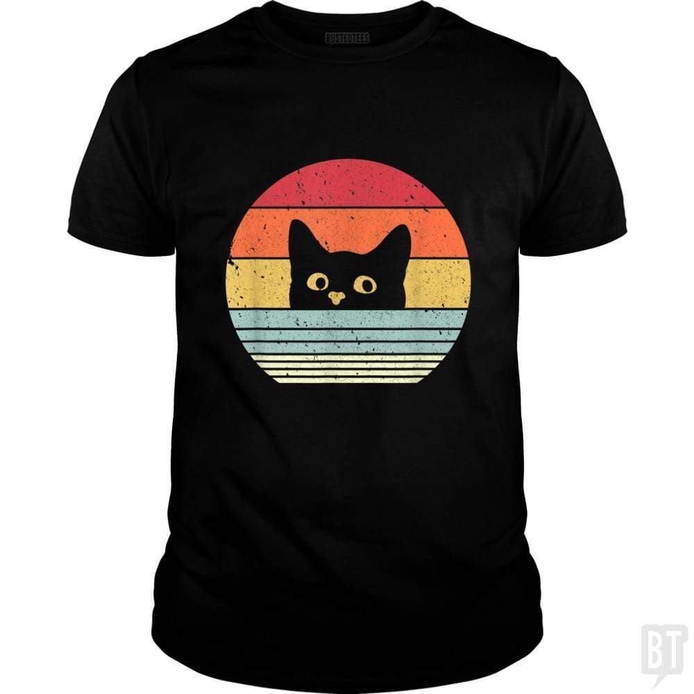 Cat Shirt Retro Style - BustedTees.com