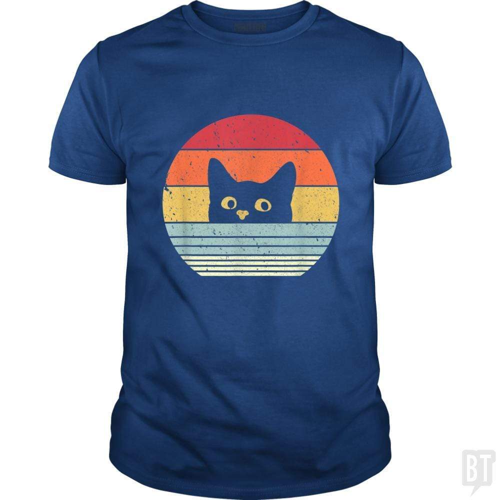 SunFrog-Busted Mr Candy Classic Guys / Unisex Tee / Royal Blue / S Cat Shirt Retro Style