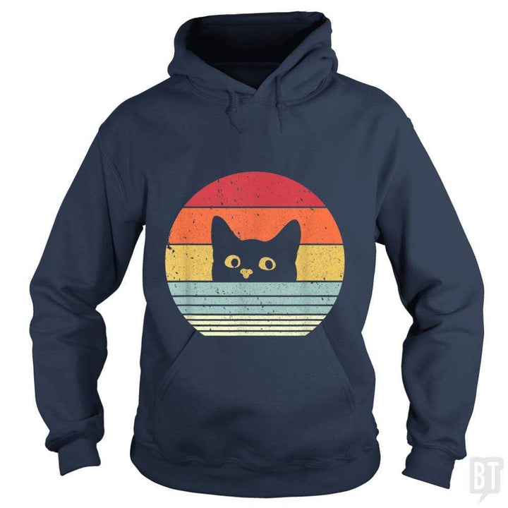 SunFrog-Busted Mr Candy Hoodie / Navy Blue / S Cat Shirt Retro Style