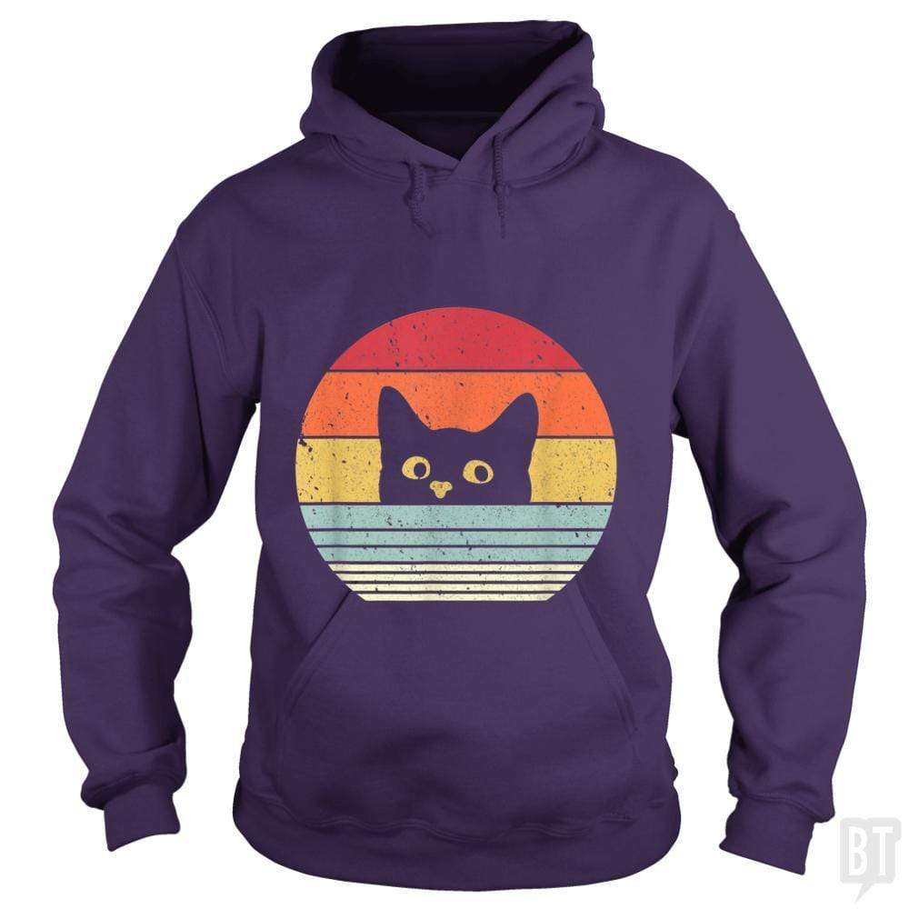 SunFrog-Busted Mr Candy Hoodie / Purple / S Cat Shirt Retro Style