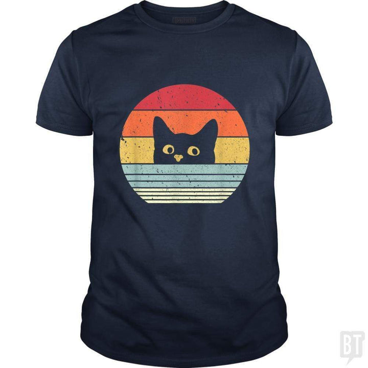 SunFrog-Busted Mr Candy Classic Guys / Unisex Tee / Navy Blue / S Cat Shirt Retro Style