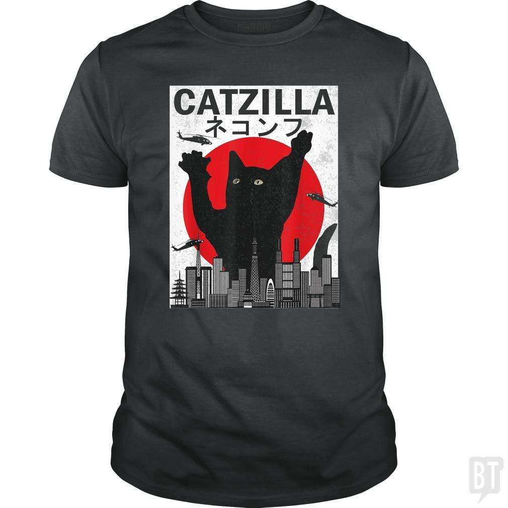 SunFrog-Busted Mr Candy Vintage Catzilla Japanese Sunset Style