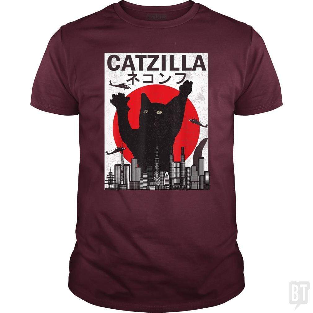 SunFrog-Busted Mr Candy Vintage Catzilla Japanese Sunset Style