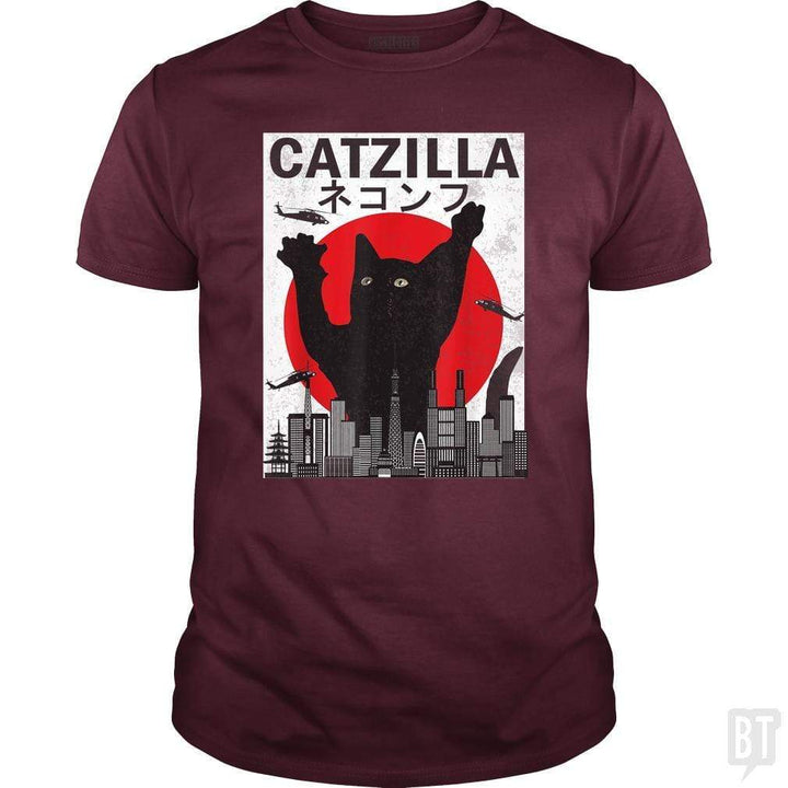 SunFrog-Busted Mr Candy Vintage Catzilla Japanese Sunset Style