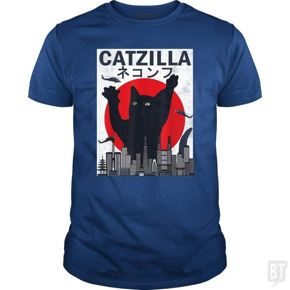 SunFrog-Busted Mr Candy Vintage Catzilla Japanese Sunset Style