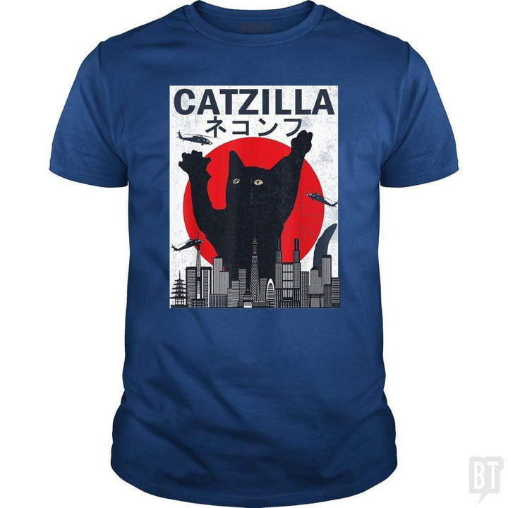 SunFrog-Busted Mr Candy Vintage Catzilla Japanese Sunset Style