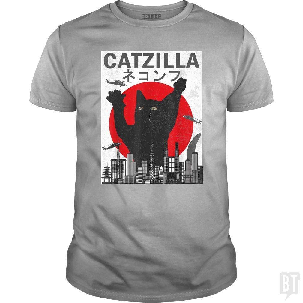 SunFrog-Busted Mr Candy Vintage Catzilla Japanese Sunset Style