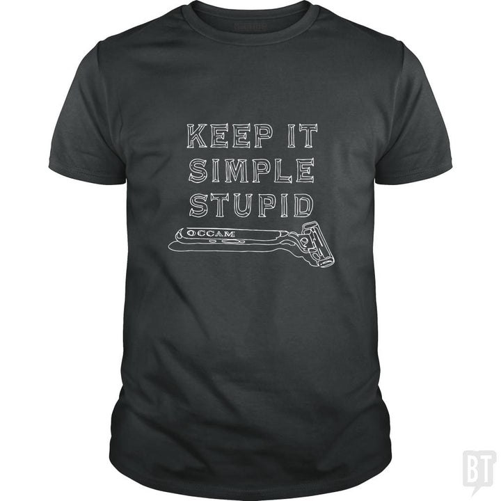 SunFrog-Busted MudgeWare Classic Guys / Unisex Tee / Dark Heather / S Keep It Simple Stupid